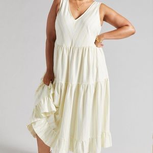 Anthopologie Striped Tiered Maxi Dress